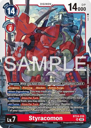 Styracomon (BT24-018) - [Time Stranger] Foil - Trinity Hobby