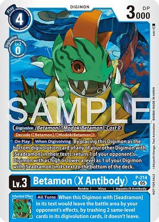 Betamon (X Antibody) (Official Store Tournament 2026 Vol. 1) (P-214) - [Digimon Promotion Cards] - Trinity Hobby