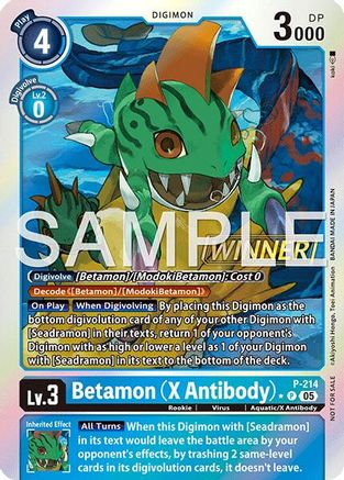 Betamon (X Antibody) (Official Store Tournament 2026 Vol. 1 Winner) (P) - [Digimon Promotion Cards] Foil - Trinity Hobby