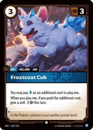 Frostcoat Cub (067/221) - Spiritforged Foil - Trinity Hobby