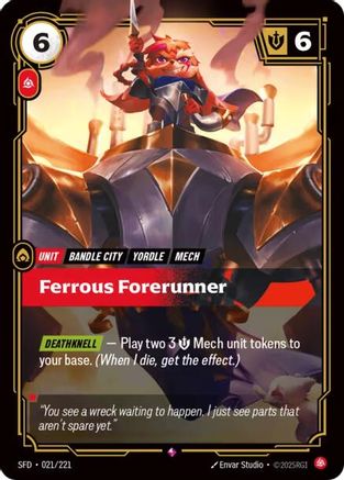 Ferrous Forerunner (021/221) - Spiritforged Foil - Trinity Hobby