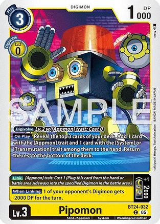 Pipomon (BT24-032) - [Time Stranger] - Trinity Hobby