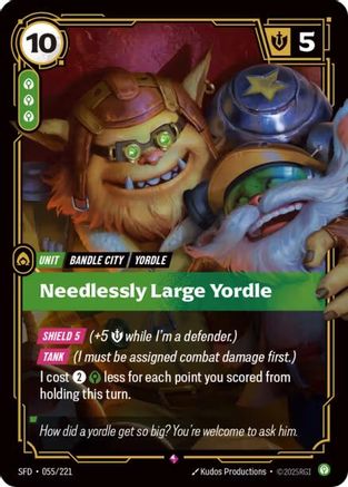 Needlessly Large Yordle (055/221) - Spiritforged Foil - Trinity Hobby