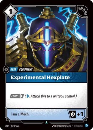 Experimental Hexplate (073/221) - Spiritforged Foil - Trinity Hobby