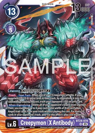 Creepymon (X Antibody) (BT24-078) - [Time Stranger] Foil
