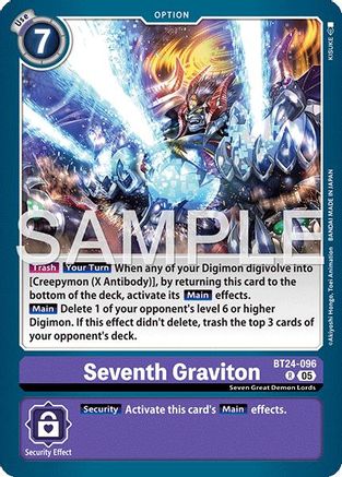 Seventh Graviton (BT24-096) - [Time Stranger] Foil - Trinity Hobby
