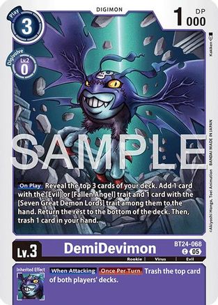 DemiDevimon (BT24-068) - [Time Stranger] - Trinity Hobby