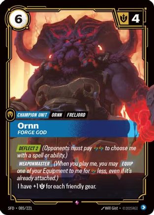 Ornn - Forge God (085/221) - Spiritforged Foil - Trinity Hobby