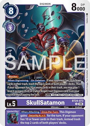 SkullSatamon (BT24-073) - [Time Stranger] - Trinity Hobby