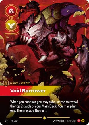 Rek'sai - Void Burrower (Overnumbered) (243/221) - Spiritforged Foil - Trinity Hobby