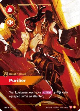 Lucian - Purifier (Overnumbered) (241/221) - Spiritforged Foil - Trinity Hobby
