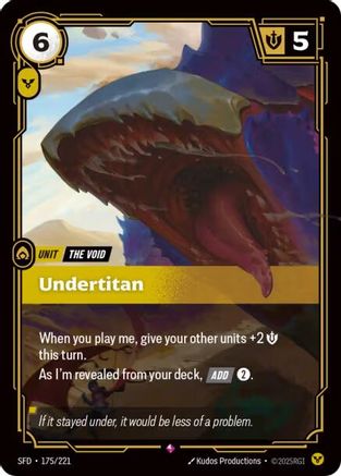 Undertitan (175/221) - Spiritforged Foil - Trinity Hobby