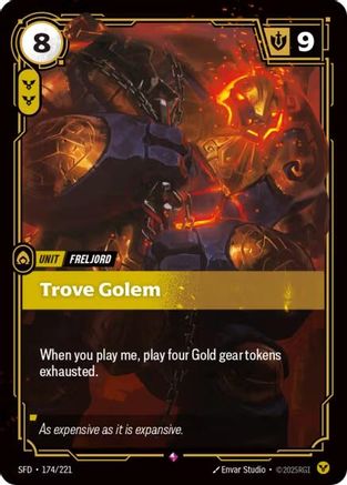 Trove Golem (174/221) - Spiritforged Foil - Trinity Hobby