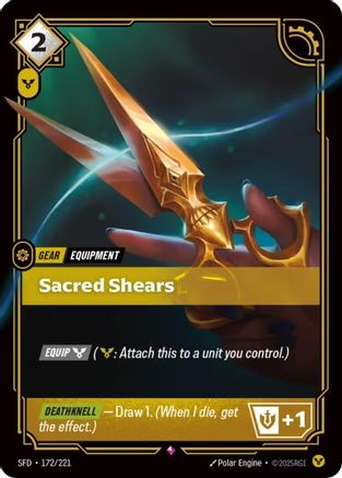 Sacred Shears (172/221) - Spiritforged Foil - Trinity Hobby