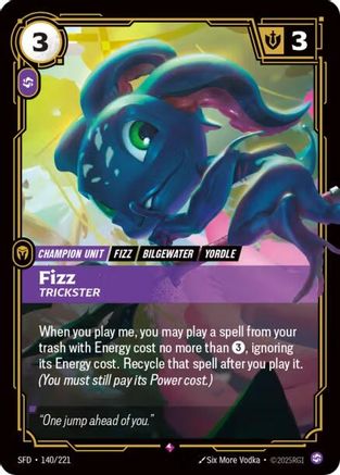 Fizz - Trickster (140/221) - Spiritforged Foil - Trinity Hobby