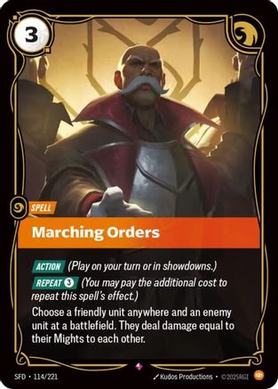 Marching Orders (114/221) - Spiritforged Foil - Trinity Hobby