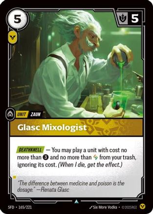 Glasc Mixologist (165/221) - Spiritforged Foil - Trinity Hobby