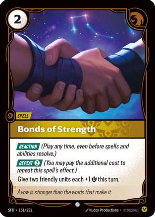 Bonds of Strength (151/221) - Spiritforged Foil - Trinity Hobby
