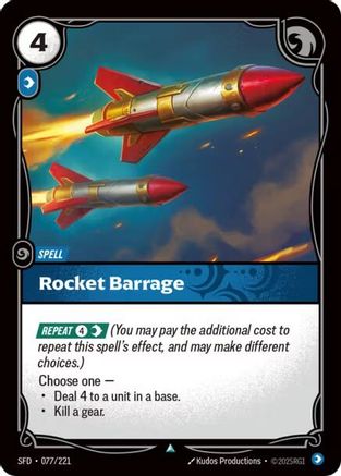 Rocket Barrage (077/221) - Spiritforged - Trinity Hobby