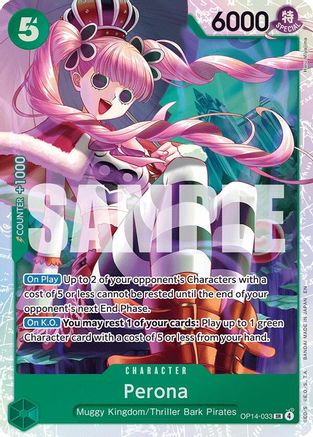 Perona (OP14-033) - [The Azure Sea's Seven] Foil - Trinity Hobby