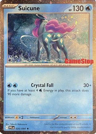 Suicune (Cosmos Holo) (Gamestop Exclusive) - (26) [Miscellaneous Cards & Products]