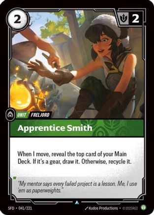 Apprentice Smith (041/221) - Spiritforged Foil - Trinity Hobby