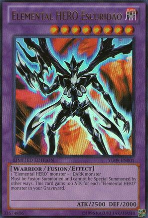 Elemental HERO Escuridao [YG09-EN001] Ultra Rare - Trinity Hobby