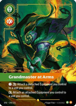 Jax - Grandmaster At Arms (Overnumbered) (245/221) - Spiritforged Foil - Trinity Hobby