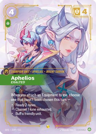 Aphelios - Exalted (Signature) (224*/221) - Spiritforged Foil - Trinity Hobby