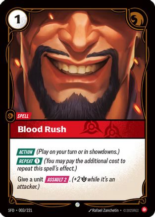 Blood Rush (003/221) - Spiritforged Foil - Trinity Hobby