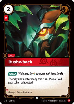 Bushwack (004/221) - Spiritforged Foil - Trinity Hobby