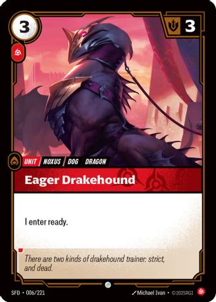 Eager Drakehound (006/221) - Spiritforged Foil - Trinity Hobby