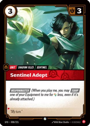 Sentinel Adept (008/221) - Spiritforged Foil - Trinity Hobby
