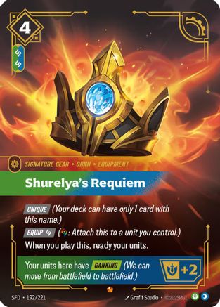 Shurelya's Requiem (192/221) - Spiritforged Foil - Trinity Hobby