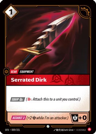 Serrated Dirk (009/221) - Spiritforged - Trinity Hobby