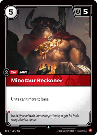 Minotaur Reckoner (014/221) - Spiritforged Foil - Trinity Hobby