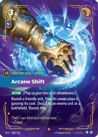 Arcane Shift (200/221) - Spiritforged Foil - Trinity Hobby