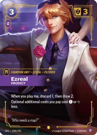 Ezreal - Prodigy (Alternate Art) (149a/221) - Spiritforged Foil - Trinity Hobby