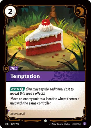 Temptation (129/221) - Spiritforged Foil - Trinity Hobby