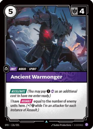 Ancient Warmonger (131/221) - Spiritforged - Trinity Hobby