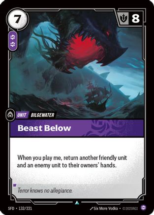 Beast Below (132/221) - Spiritforged Foil - Trinity Hobby