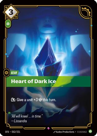 Heart of Dark Ice (052/221) - Spiritforged Foil - Trinity Hobby
