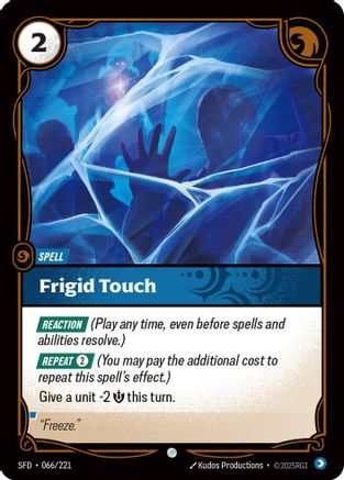 Frigid Touch (066/221) - Spiritforged Foil - Trinity Hobby