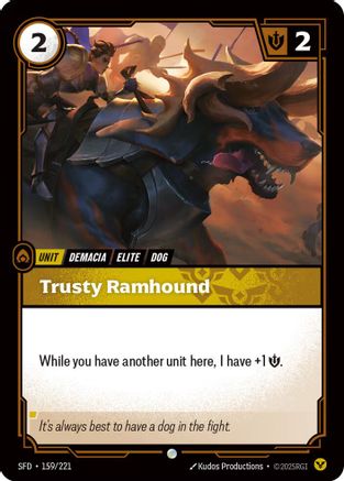 Trusty Ramhound (159/221) - Spiritforged Foil - Trinity Hobby