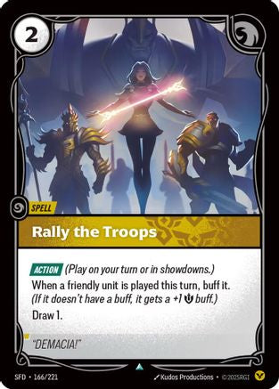 Rally the Troops (166/221) - Spiritforged Foil - Trinity Hobby