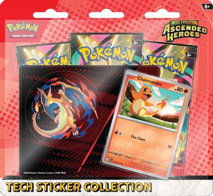 (Limit 1) Mega Evolution: Ascended Heroes Tech Sticker Collection - Charmander - Trinity Hobby