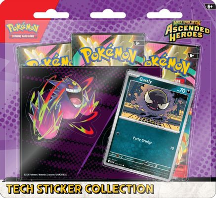 (Limit 1) Mega Evolution: Ascended Heroes Tech Sticker Collection - Gastly - Trinity Hobby
