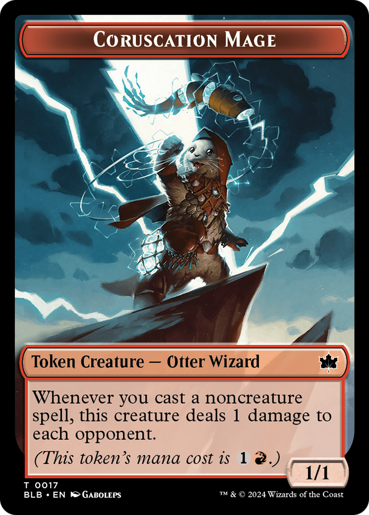 Coruscation Mage  [Foil]  (BLB-017) - [Bloomburrow Tokens] - Trinity Hobby