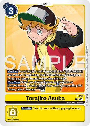 Torajiro Asuka (Official Store Tournament 2026 Vol. 1) (P-218) - [Digimon Promotion Cards] - Trinity Hobby