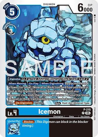 Icemon (Official Store Tournament 2026 Vol. 1) (P-215) - [Digimon Promotion Cards] - Trinity Hobby
